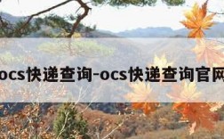 ocs快递查询-ocs快递查询官网